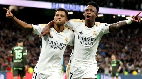 Rodrygo of  Vinicius Junior in Madrid. (Photo by Florencia Tan Jun/Getty Images)
