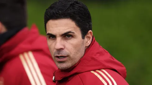 Mikel Arteta, Manager of Arsenal,  (Photo by Richard Heathcote/Getty Images)
