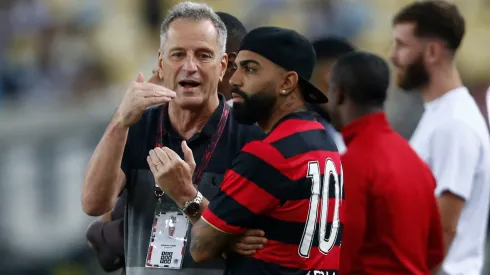 Landim: presidente abriu o jogo sobre futuro de Gabigol no Flamengo (Foto: Wagner Meier/Getty Images)
