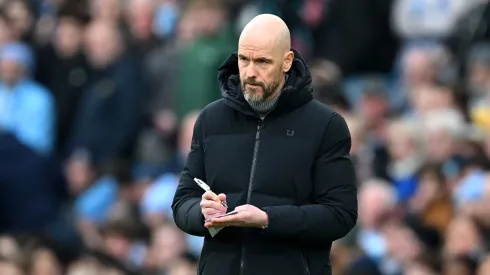 Erik ten Hag, Manager of Manchester United, . (Photo by Michael Regan/Getty Images)
