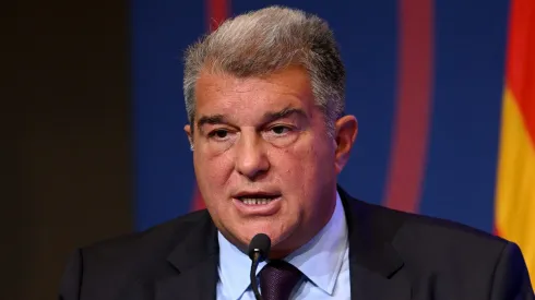 Barcelona President Joan Laporta . (Photo by David Ramos/Getty Images)
