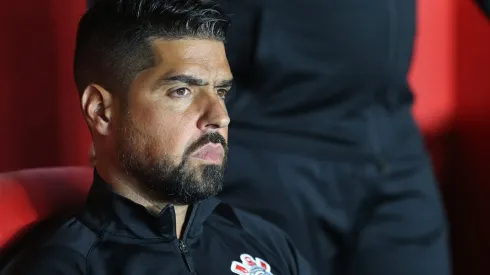 António Oliveira, técnico do Corinthians. (Photo by Daniel Jayo/Getty Images)
