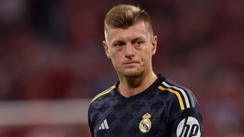 Toni Kroos, do Real Madrid, provoca o Barcelona após sucesso do time de Ancelotti. (Photo by Alexander Hassenstein/Getty Images)
