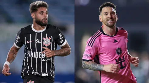 Corinthians de Yuri Alberto e companhia planeja amistosos contra Orlando City e Inter Miami, time de Messi | Foto: Rodrigo coca/ag.corinthians e  (Photo by Megan Briggs/Getty Images)
