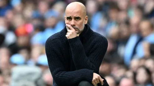 Pep Guardiola, Manager of Manchester City,  . (Photo by Michael Regan/Getty Images)
