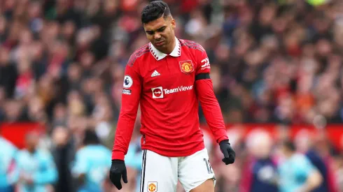 Casemiro em jogo do United
