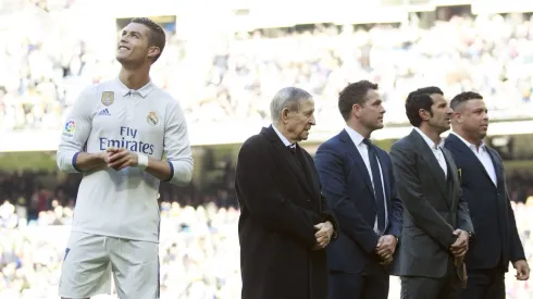 Disputa entre Cristiano Ronaldo e Fenômeno. Foto: Gonzalo Arroyo Moreno/Getty Images
