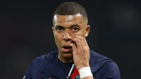 Kylian Mbappe of Paris Saint-Germain  (Photo by Richard Heathcote/Getty Images)
