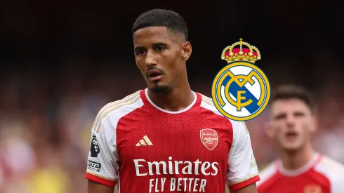 Arsenal aceita negociar Saliba com o Real Madrid, mas pede um jogador em troca. Foto: Julian Finney/Getty Imagens
