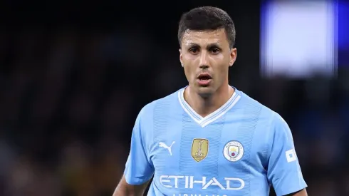 Rodri em ação pelo Man City. 
