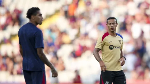 Thiago Alcântara chegou para ser auxiliar de Hansi Flick. Foto: Eric Alonso/Getty Images
