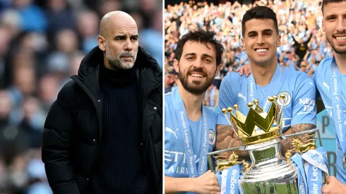 Guardiola não se mostra convencido e Manchester City aceita vender campeão para Al-Hilal. Fotos: Michael Regan/Getty Imagens
