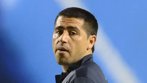 Riquelme torce pelo River Plate em silêncio. Foto: Mauro Horita/AGIF
