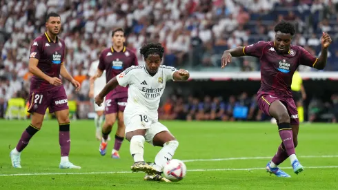 Endrick marcou pelo Real Madrid e já foi para a torcida no Santiago Bernabéu (Foto: Angel Martinez/Getty Images)
