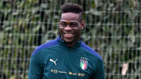 Balotelli pela Seleção Italiana. 
