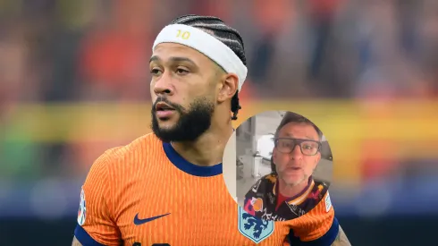 Memphis Depay está sendo sondado pelo Corinthians. Fotos: IMAGO / Sven Simon e Reprodução 
