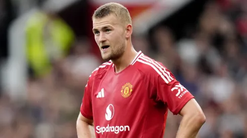 Matthijs de Ligt em partida pelo Manchester United
