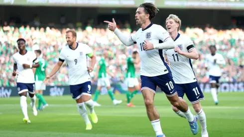 Grealish, de volta à Inglaterra, marcou contra a Irlanda, sua terra natal (Foto: Carl Recine/Getty Images)
