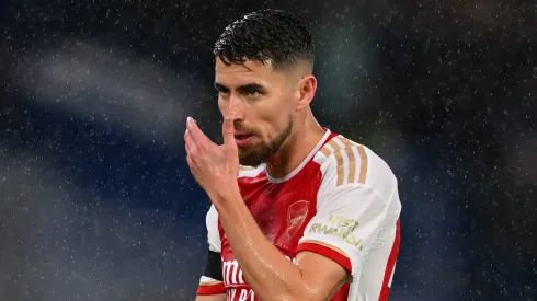 Jorginho, do Arsenal, reage durante a partida da Premier League entre Chelsea  e Arsenal em Stamford Bridge. (Foto: Michael Regan/Getty Images)
