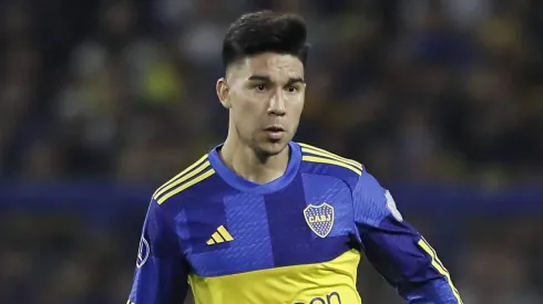 Pol Fernández com a camisa do Boca Juniors.
