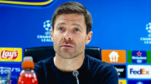 Xabi Alonso em entrevista coletiva 
