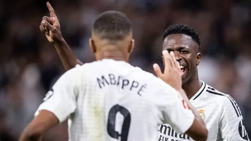 Vini Jr e Mbappé no Real Madrid.
