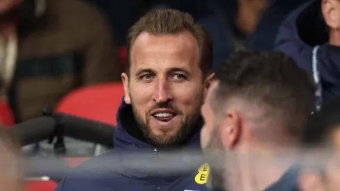 Harry Kane com a camisa da Seleção da Inglaterra. 
