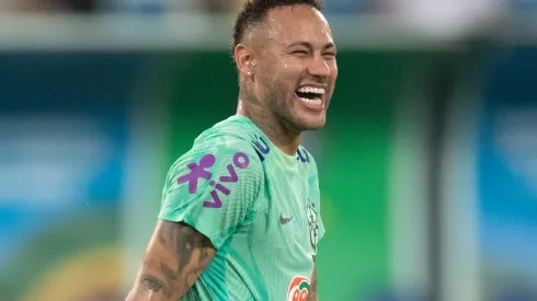 MT – CUIABA – 10/10/2023 – SELECAO BRASILEIRA, TREINO – Neymar Jr. jogador da Selecao Brasileira durante treino no estadio Arena Pantanal. Foto: Gil Gomes/AGIF
