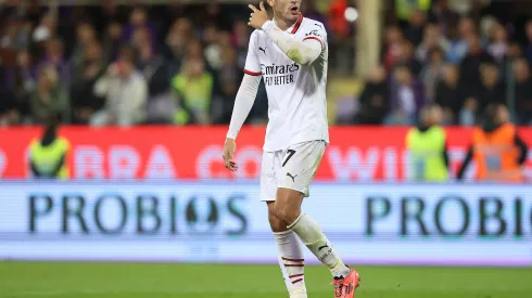 Morata, do Milan, esteve em campo na derrota contra a Fiorentina, pela Serie A (Foto: Gabriele Maltinti/Getty Images)
