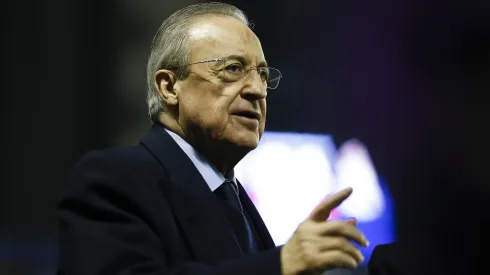 VALENCIA, SPAIN – FEBRUARY 22: Florenitno Perez, president of Real Madrid prior the Liga match between Levante UD and Real Madrid CF at Ciutat de Valencia on February 22, 2020 in Valencia, Spain. (Photo by Eric Alonso/Getty Images)
