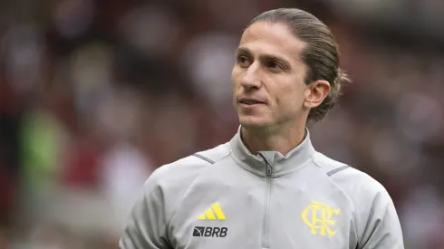 Filipe Luís, técnico do Flamengo. Foto: Jorge Rodrigues/AGIF
