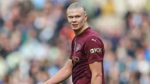 Erling Haaland em partida pelo Manchester CIty
