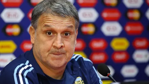 Chile – La Serena – 12/06/2015- COPA AMERICA 2015, COLETIVA DA ARGENTINA – Gerardo Martino tecnico da Argentina durante coletiva de imprensa no estadio La Portada. Foto: Marcelo Frias/Jam Media/Agencia Uno/AGIF

