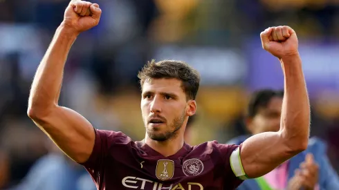 Rúben Dias em partida pelo Manchester City
