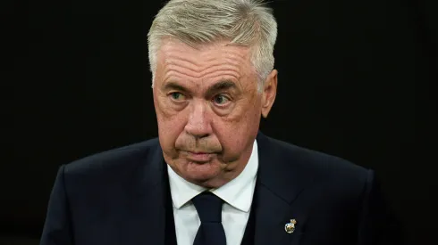 MADRID, SPAIN – OCTOBER 26: Carlo Ancelotti, Head Coach of Real Madrid, looks on prior to the LaLiga match between Real Madrid CF and FC Barcelona at Estadio Santiago Bernabeu on October 26, 2024 in Madrid, Spain. (Photo by Angel Martinez/Getty Images)
