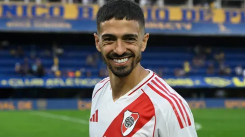 Manuel Lanzini pode deixar o River Plate. foto:<br />
IMAGO / Sebastian Frej
