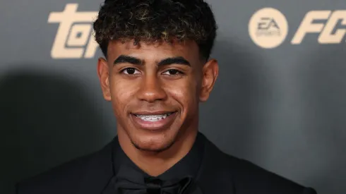 PARIS, FRANCE – OCTOBER 28: Lamine Yamal of FC Barcelona attends the 68th Ballon D'Or Photocall at Theatre Du Chatelet on October 28, 2024 in Paris, France. attends the 68th Ballon D'Or Photocall at Theatre Du Chatelet on October 28, 2024 in Paris, France. (Photo by Pascal Le Segretain/Getty Images)
