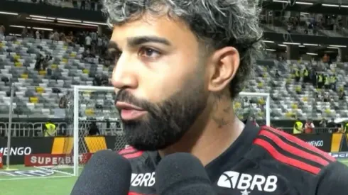 Gabigol anuncia despedida do Flamengo. Foto: Reprodução Globo
