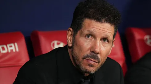 MADRID, SPAIN – SEPTEMBER 18: Diego Simeone, Head Coach of Atletico de Madrid looks on prior to the LaLiga Santander match between Atletico de Madrid and Real Madrid CF at Civitas Metropolitano Stadium on September 18, 2022 in Madrid, Spain. (Photo by Angel Martinez/Getty Images)
