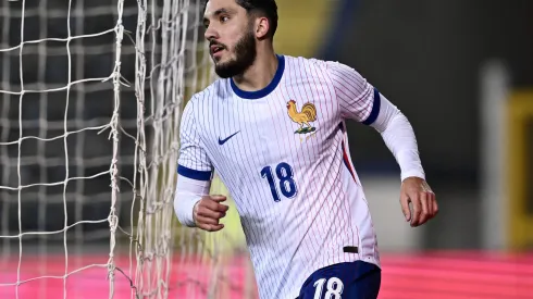 Fußball, U21 Länderspiel, Italien – Frankreich Mp Empoli 15/11/2024 – amichevole / Italia-Francia U21, U 21 / foto Matteo Papini/Image nella foto: esultanza gol Rayan Cherki PUBLICATIONxNOTxINxITA
