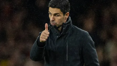 Football – FA Premier League – Arsenal FC v Nottingham Forest FC LONDON, ENGLAND – Saturday, November 23, 2024: Arsenal s manager Mikel Arteta gives a thumbs-up during the FA Premier League match between Arsenal FC and Nottingham Forest FC at the Emirates Stadium. Photo by David Rawcliffe/Propaganda LONDON Emirates Stadium GREATER LONDON ENGLAND PUBLICATIONxNOTxINxUK Copyright: xDavidxRawcliffex P2024-11-23-Arsenal_Notts_Forest-37
