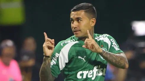 Dudu jogador do Palmeiras lamenta durante partida contra o Botafogo no estádio Arena Allianz Parque
