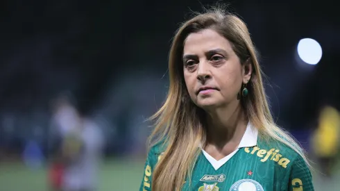 Leila Pereira presidente do Palmeiras durante partida contra o Flamengo no estádio Arena Allianz Parque
