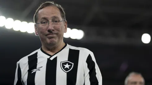 John Textor dono da SAF do Botafogo antes da partida contra o Vitoria no estádio Engenhão
