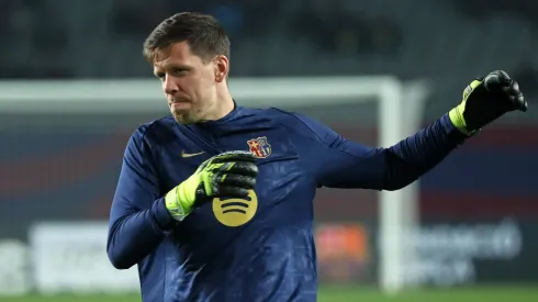 Szczesny no aquecimento
