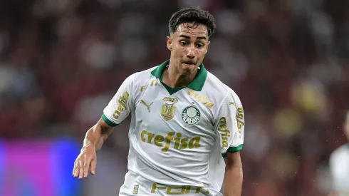 Vitor Reis jogador do Palmeiras durante partida contra o Flamengo no estádio Maracanã
