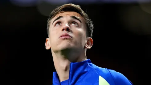 Meio-campista do Barcelona, Gavi, antes de jogo contra o Atlético de Madrid

