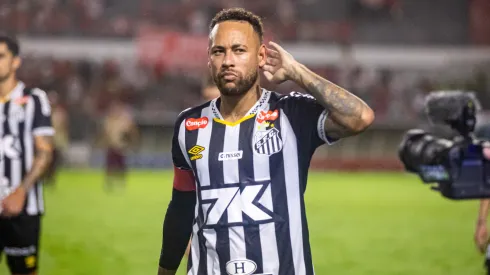 Neymar após partida do Santos pela Copa do Brasil

