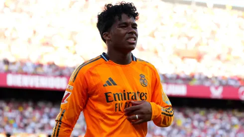 Atacante Endrick, camisa 16 do Real Madrid
