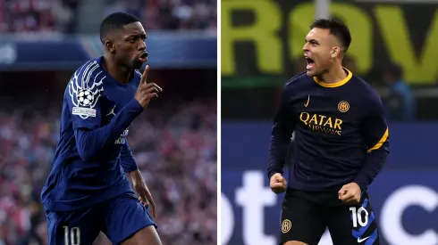 Foto Dembélé: Michael Steele/Getty Images e  Foto Lautaro Martínez: Marco Luzzani/Getty Images
